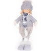 Dekorácia MagicHome Vianoce, Chlapec s modrým šálikom, 38 cm