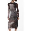 Záhadné Dámske Šaty Elegancia DESIGUAL Hnedá Farba: hnedá, Velkost: XL