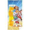 Carbotex · Plážová osuška Paw Patrol - Tlapková patrola - motív Boss Pups - 100% bavlna - 70 x 140 cm