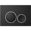 CERSANIT WC ovládacie tlačidlo LUNA čierne matné, krúžok lesklý chróm K97-0631