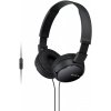 SONY slúchadlá MDR-ZX110AP handsfree, čierne MDRZX110APB.CE7
