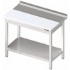 Přístěnný stůl s polyetylenovou deskou a policí 1700x700x850 mm | STALGAST, 980597170 inox