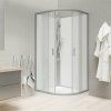 Mereo Sprchové boxy Sprchový box 80x80 cm, bez striešky, satin/biela/sklo Point CK35172KMW