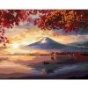 Diamondi Diamantové maľovanie - JAPONSKO HORA A JAZERO Rámovanie: vypnuté plátno na rám, Rozmer: 40x50 cm