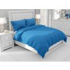 Biante Bavlnené jednofarebné posteľné obliečky Moni MO-075 Modré Predĺžené 140x220 a 70x90 cm