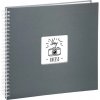 Fotoalbum Hama FINE ART, 50/36x32 - krúžková väzba, sivý