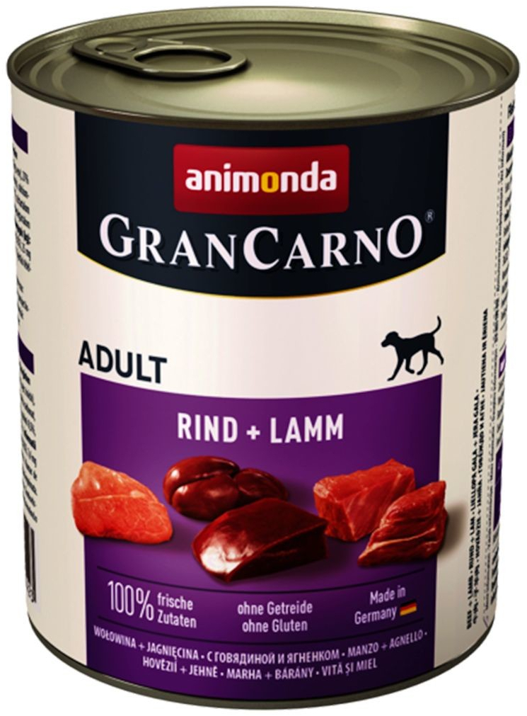 Animonda Gran Carno Adult hovädzie & jahňacie 0,8 kg