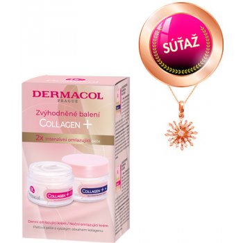 Dermacol Collagen Plus Intensive Rejuvenating intenzívny omladzujúci denný krém 50 ml + intenzívny omladzujúci nočný krém 50 ml darčeková sada