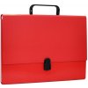 Aktovka s držadlom Office Products na dokumenty A4 červená