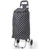 REAbags Nákupná taška na kolieskach HOPPA ST-205 biela/čierna