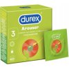 Kondómy Durex Arouser pre intenzívnejší orgazmus s prúžkami 3 ks