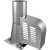 Komínový ventilátor nerezový štvorcový podstavec Ø150