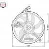 Ventilátor chladenia motora DENSO DER05009