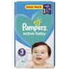 PAMPERS active baby Maxi Pack 3 Midi detské plienky (6-10 kg)(inov.2018) 1x66 ks