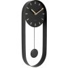 Dizajnové kyvadlové nástenné hodiny 5822BK Karlsson 50cm (8714302657337)