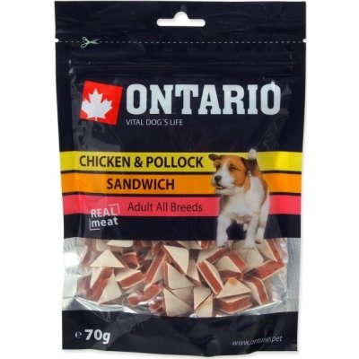 Ontario pochúťka Chicken Jerky Sandwich 70 g