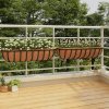 Kvetináč plast čierny VidaXL 91 cm x 20 x 23 cm