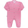 Dojčenský overal New Baby Classic II s ružovými pruhmi