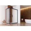 FORTE Pevná stena BE.COLORS F1 Farba rámu - 497 chocolate, Rozmer A - 70 cm, Výplň - Acidato bezpečnostné sklo - 6 mm BBCO900497501