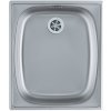 Alveus BASIC 10 Dekor, malý výpust 1008992 - Drez Nerezový 380x440mm, vanička 340x400x145mm