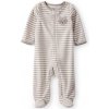 CARTER'S Overal na zips fleece Sleep & Play brown Fox chlapec