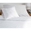 Dadka Atlas grádl biely prúžok 0,4 cm damaskové obliečky 200x220 cm povlak