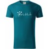 EKG šípky - Tričko z organickej bavlny - 2XL ( Petrolejová )