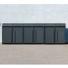 Westmann Moderna oceľový box pre odpadkové koše 6x240l, antracit 83 x 417 x 135 cm