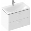 Ravak Balance skrinka 80x46.5x50 cm závesná kúpeľňová skrinka pod umývadlo biela X000001815