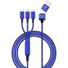 Smrter Nabíjací kábel USB USB 2.0 USB-A zástrčka, USB-C ® zástrčka, Apple Lightning konektor, USB Micro-B zástrčka 1.20 m modrá SMRTER_HYDRA_ULT_NB; SMRTER_HYDRA_ULT_NB