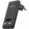 Verbatim 32354, Fold ,n, Go, GaN sieťová nabíjačka 2 USB-C PD 3.0, čierná, 65W, pevná vidlica EU