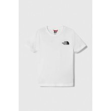 The North Face detské bavlnené tričko S/S Simple Dome Tee biela