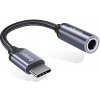 AppleMix Adaptér ESSAGER USB-C na 3,5 mm jack - 10 cm - čierny / sivý