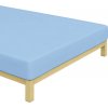 BedTex Plachta Jersey na posteľ - Svetlo Modrá 120x200 modrá