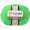 Pletacia priadza YarnArt JEANS 60 zelená neonová