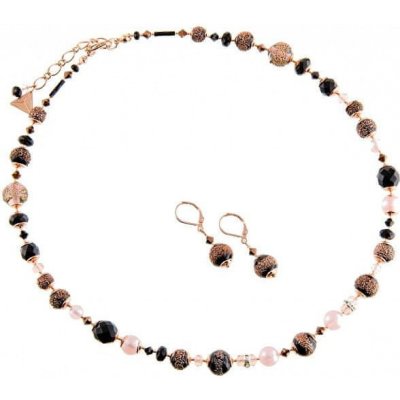 Lampglas luxusná súprava šperkov z perál Lampglas Frozen Berries SET X1 náhrdelník náušnice