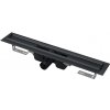 Alcadrain Odtokové žľaby - Sprchový žľab 65 cm, s okrajom pre perforovaný rošt, čierna mat APZ1BLACK-650