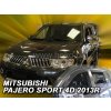 Deflektory na Mitsubishi Pajero Sport, 5-dverová (+zadné), r.v.: 2013 -