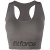 Fitforce SANCY Dámska fitness podprsenka, sivá, XL