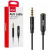 Predlžovací kábel AUX Mini Jack 3,5 mm samec na 3,5 mm samica 2 m AMIO-04296