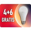 V-TAC E27 LED žiarovka 15W, A65, 4+6 Teplá biela