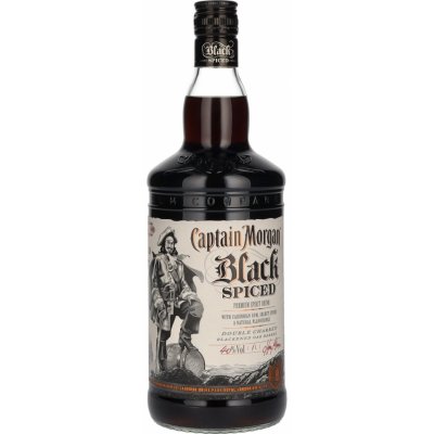 Captain Morgan Black Spiced 1 l (čistá fľaša)