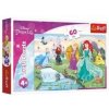 Trefl Puzzle Spoznajte princezné 33x22cm 60 dielikov