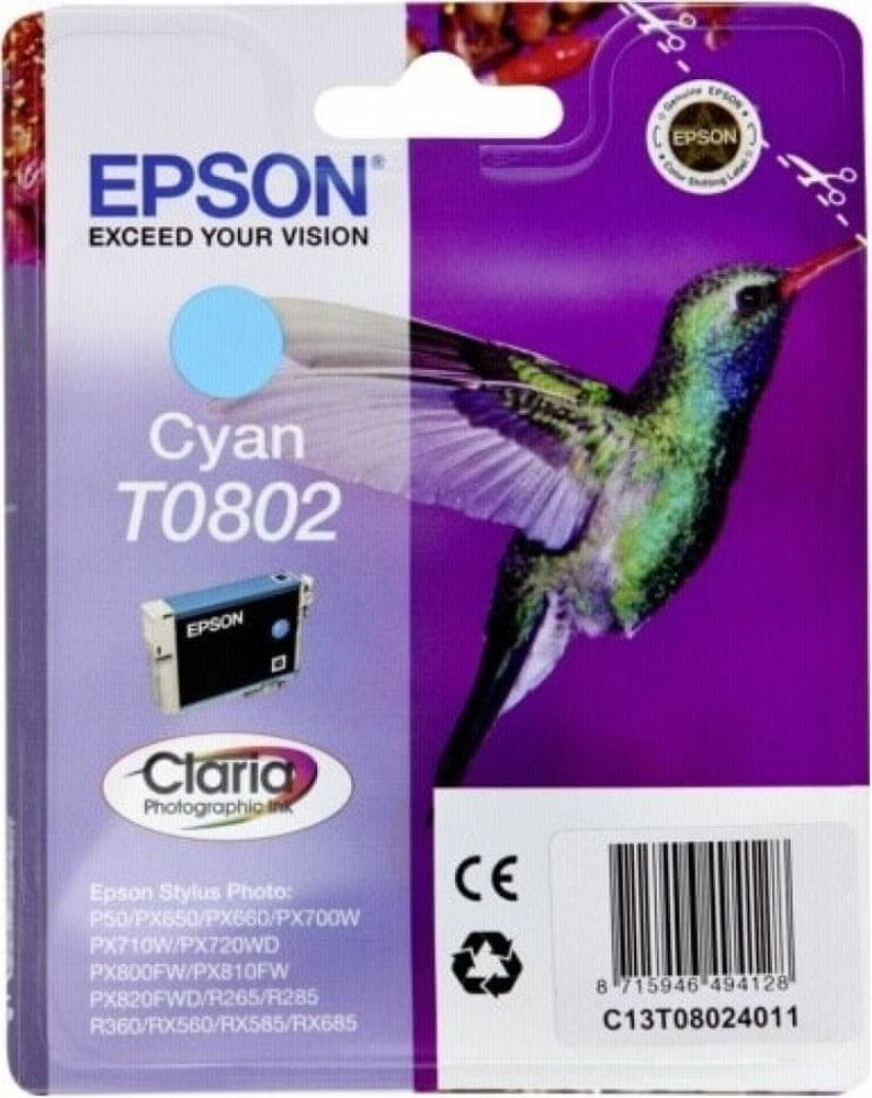 Epson T0802 Cyan - originálny