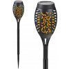 Solárna zapichovacia lampa Polux čierna 50,5 cm 1 ks