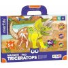MierEdu Magnetická tabuľka Dinosaury - Triceratops