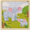 Playtive Drevené puzzle - slon