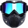Prilba na štvorkolku, motocyklové okuliare 2v1