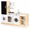 ECOTOYS Dřevěná kuchyňka XXL s tabuli 106,5 cm