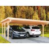 Drevený prístrešok pre 2 autá Carport 2, 555x512 cm